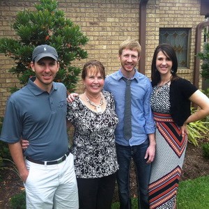 Eva with their 3 children: daughter Nicole, and twin sons, Chris and Joe