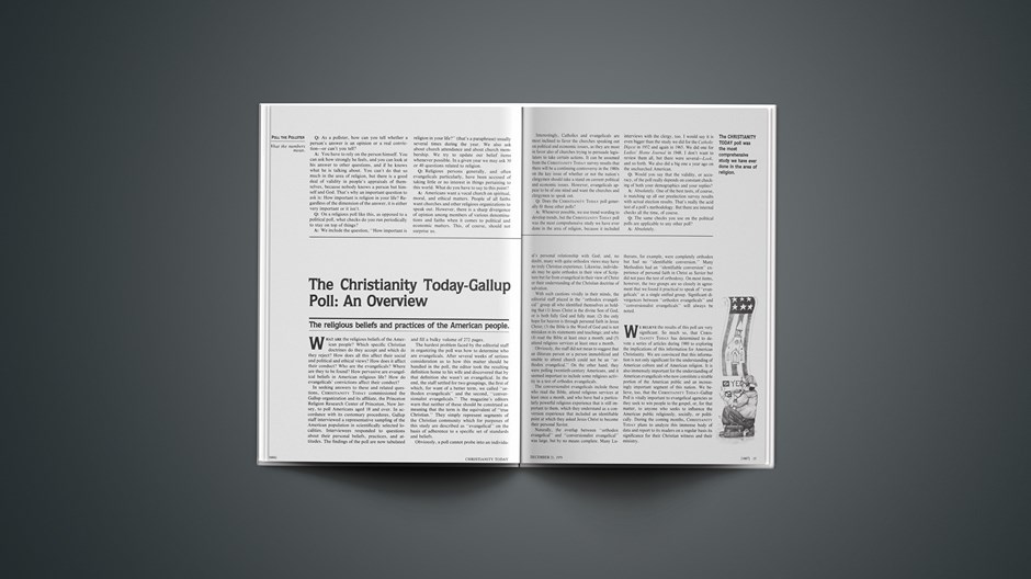 The Christianity Today-Gallup Poll: An Overview