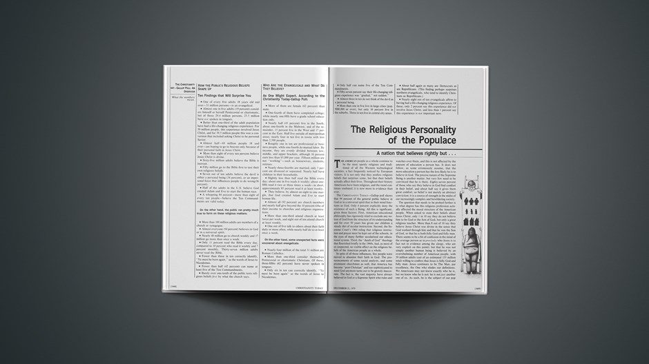 The Religious Personality of the Populace