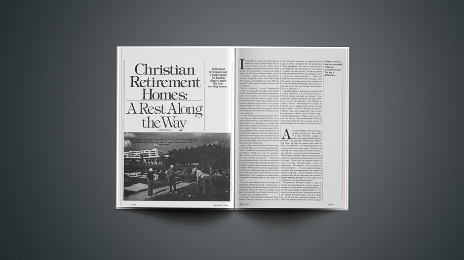 Christian Retirement Homes: A Rest along the Why