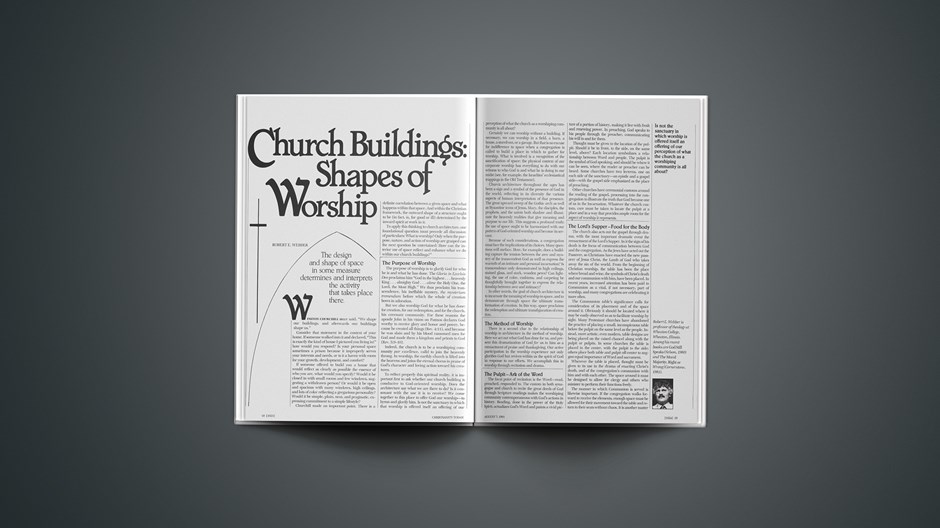 Church Buildings: Shapes of Worship