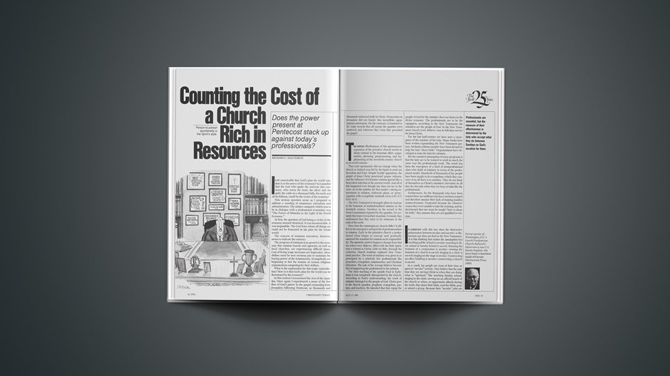 Counting the Cost of a Church Rich in Resources