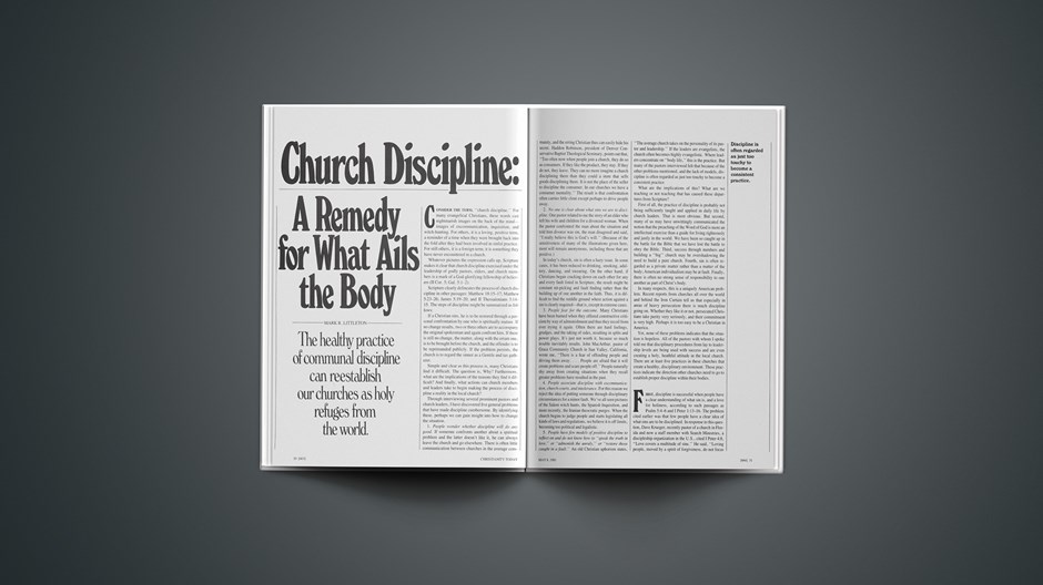 Church Discipline: A Remedy for What Ails the Body