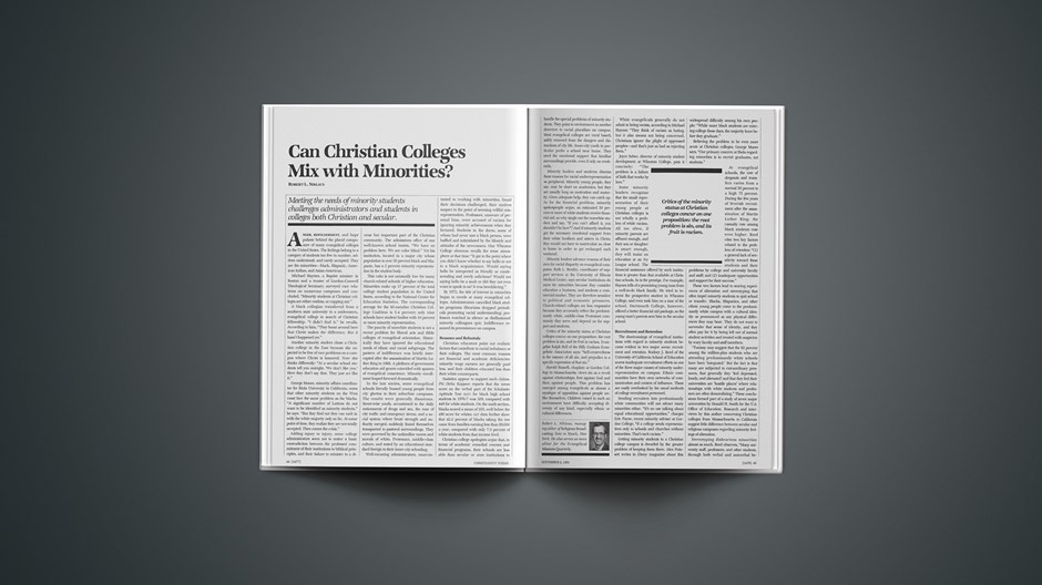 Can Christian Colleges Mix with Minorities?