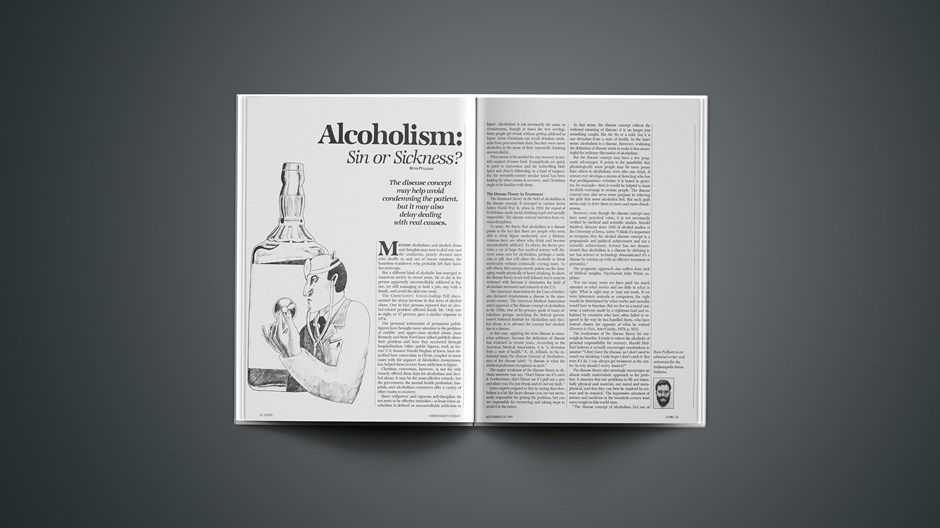 Alcoholism: Sin or Sickness?