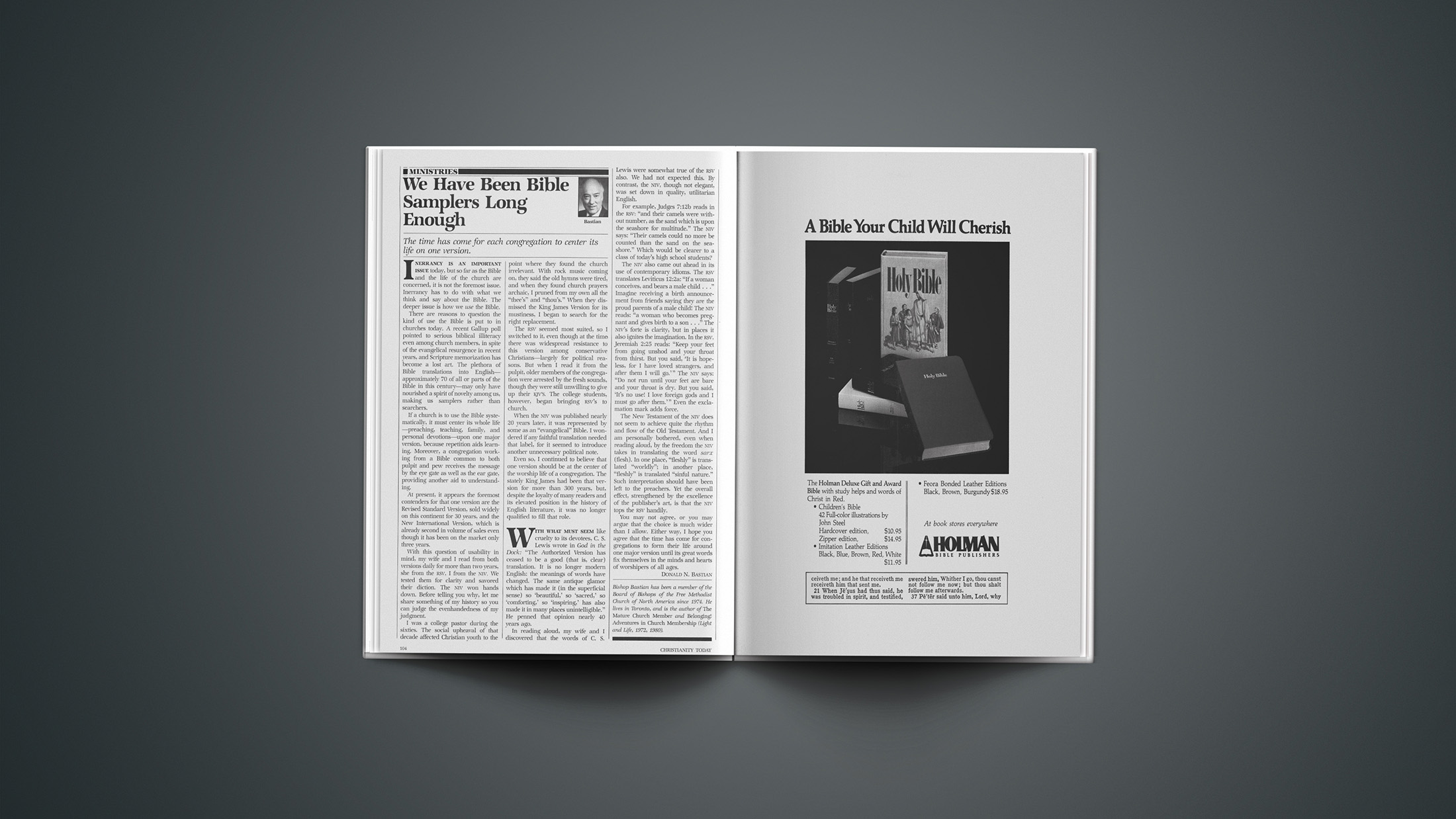 We Have Been Bible Samplers Long Enough