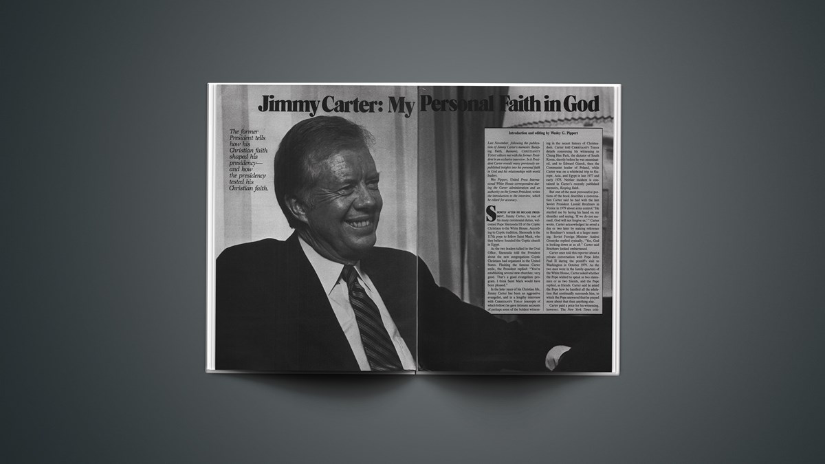Jimmy Carter My Personal Faith in God Christianity Today