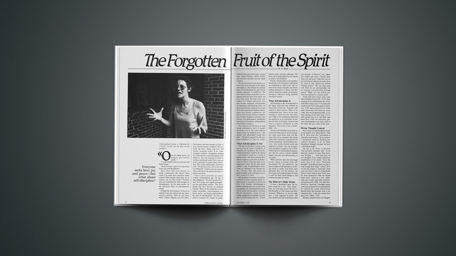 The Forgotten Fruit of the Spirit