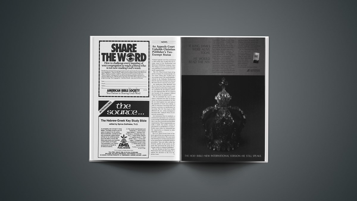 An Appeals Court Upholds Christian Publisher’s TaxExempt Status