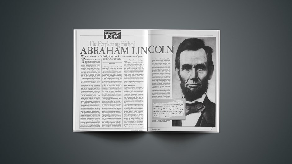 The Perplexing Faith of Abraham Lincoln