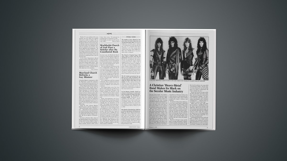 A Christian ‘HeavyMetal’ Band Makes Its Mark on the Secular Music