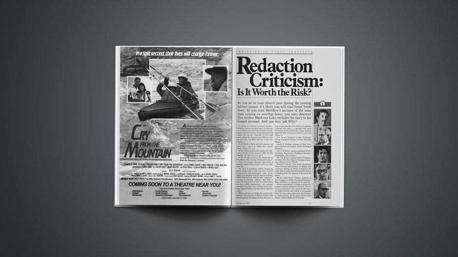 Redaction Criticism: Is It Worth the Risk?