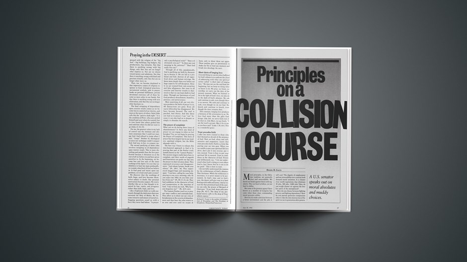 Principles on a Collision Course