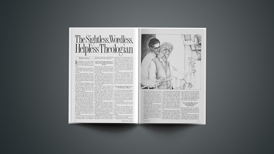 The Sightless, Wordless, Helpless Theologian