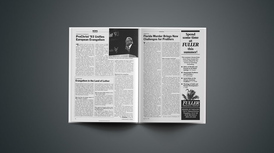 Florida Murder Brings New Challenges for Prolifers