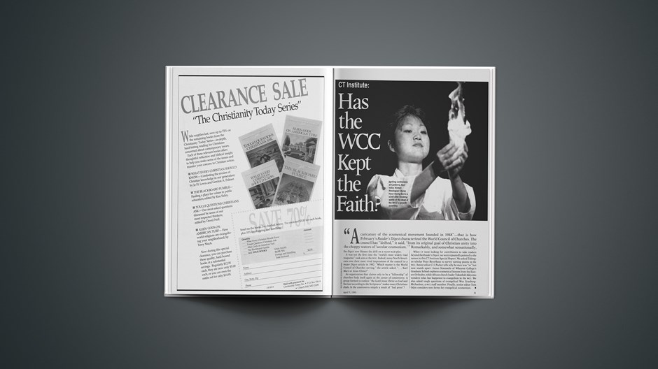 CT Institute: Has the WCC Kept the Faith?