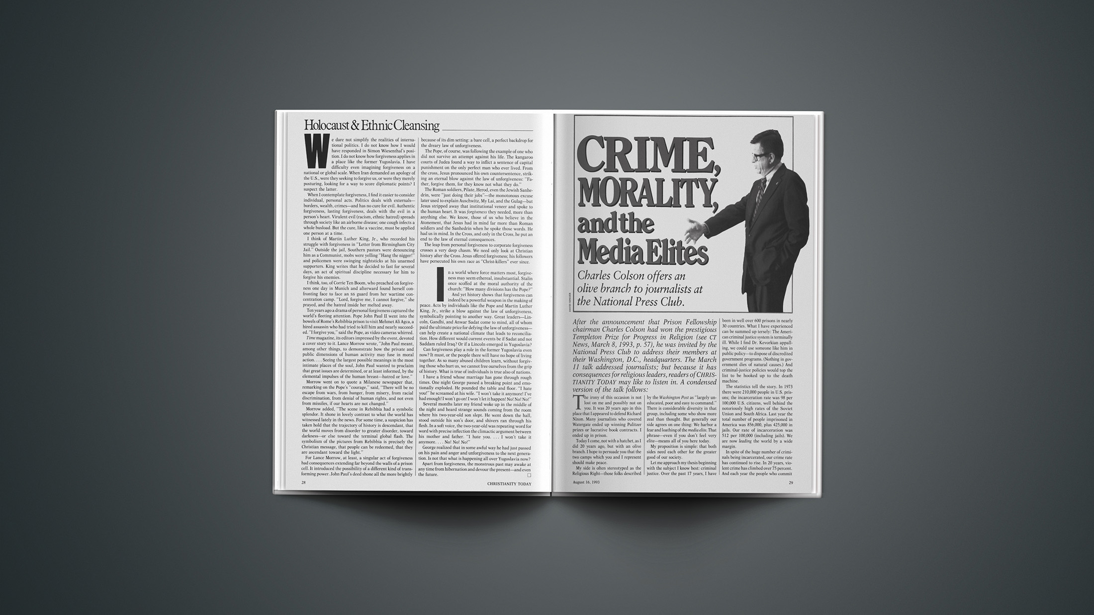 Crime, Morality, and the Media Elites | Christianity Today