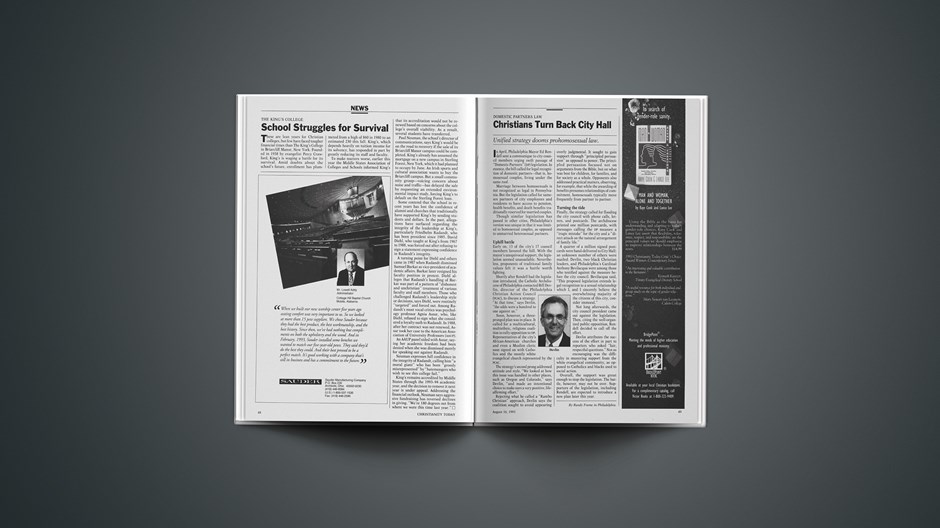 Domestic Partners Law: Christians Turn Back City Hall