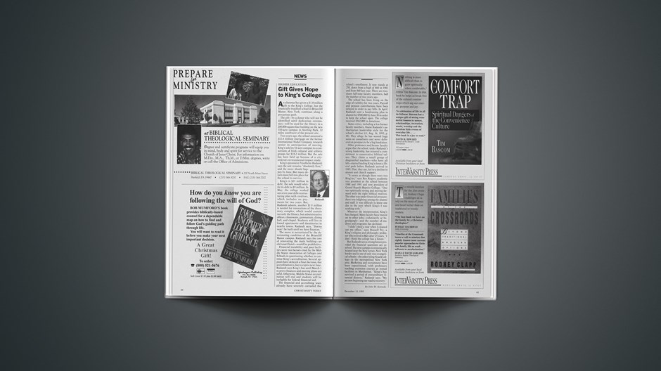 Higher Education: Gift Gives Hope to King’s College