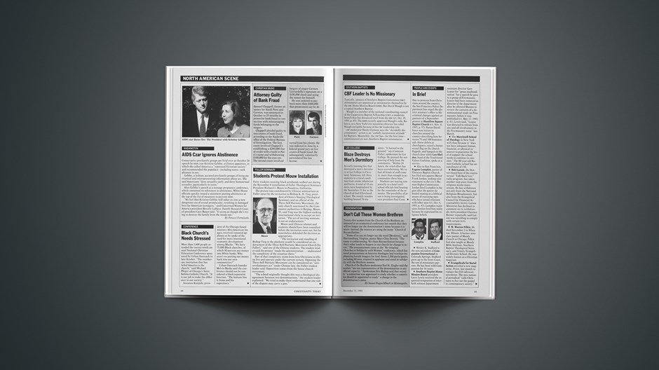 News from the North American Scene: December 13, 1993