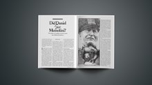 Did Daniel See Mussolini?