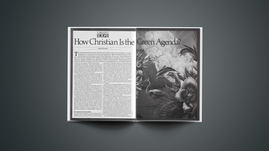 How Christian Is the Green Agenda?