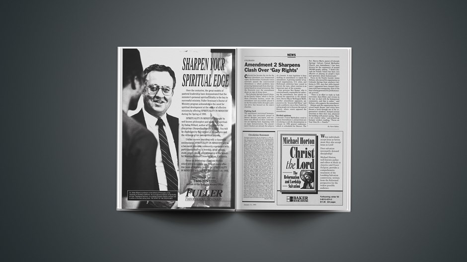 Colorado: Amendment 2 Sharpens Clash over ‘Gay Rights’