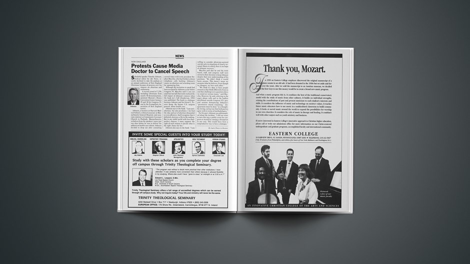 New England: Protests Cause Media Doctor to Cancel Speech