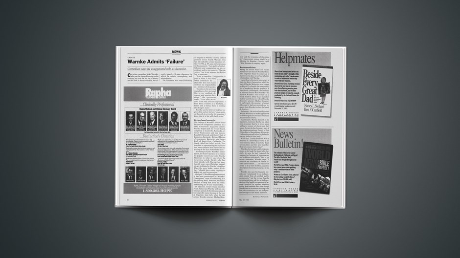 Warnke Admits ‘Failure’