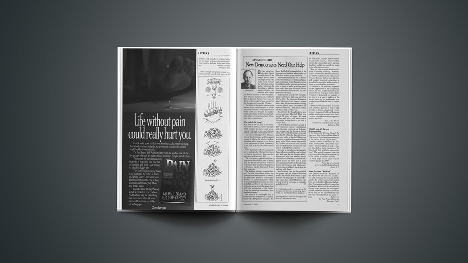 Speaking out: New Democracies Need Our Help