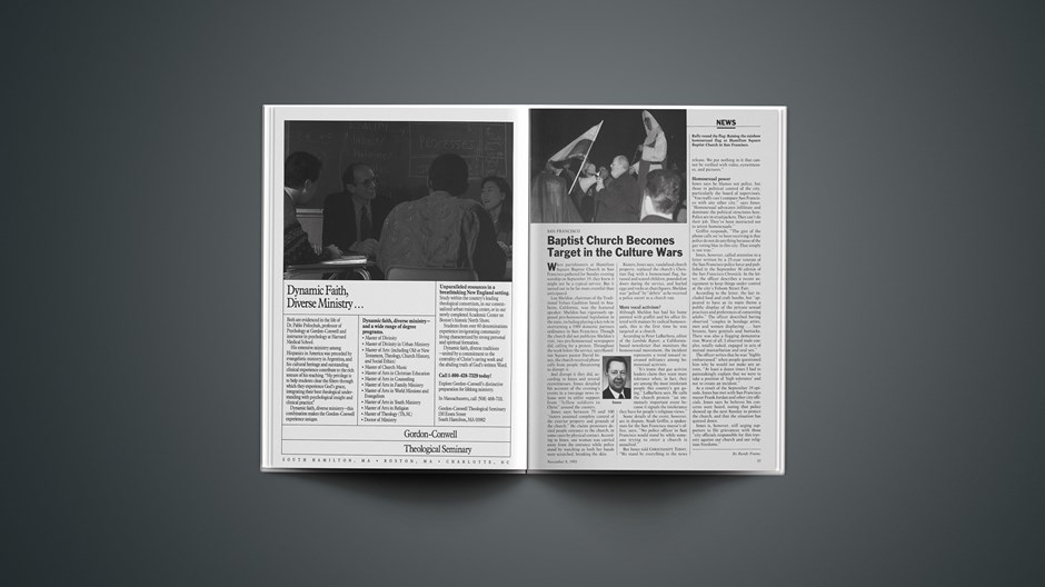 San Francisco: Baptist Church Becomes Target in the Culture Wars