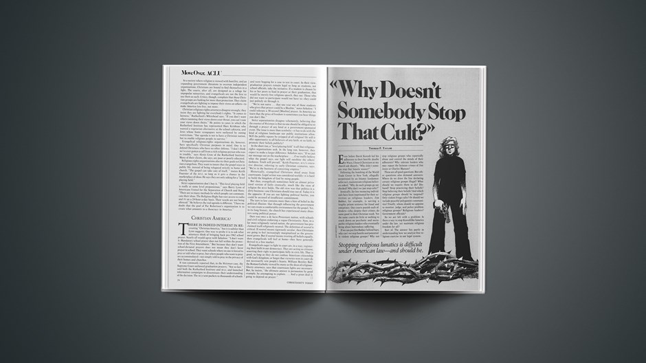 Why Doesn’t Somebody Stop that Cult?