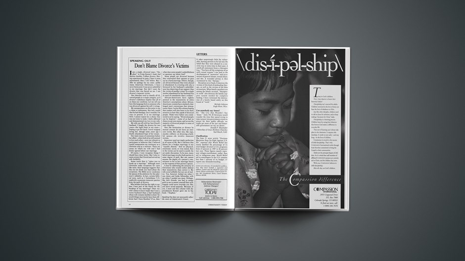 Speaking out: Don’t Blame Divorce’s Victims