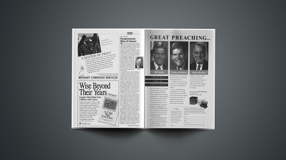 Paul Henry: Congressman Dies of Cancer