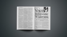 A Voice in the Relativeistic Wilderness