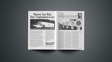 ARTICLE: The Good Capitalist ARTICLE: The Good Capitalist