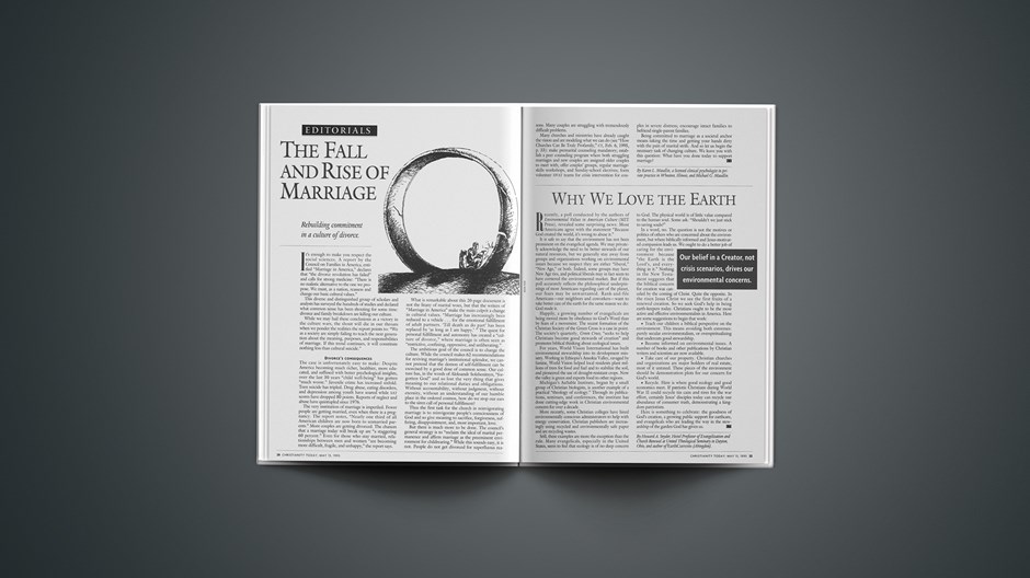 EDITORIAL: The Fall and Rise of Marriage