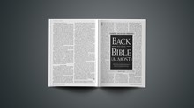 ARTICLE: Back to the Bible (Almost)