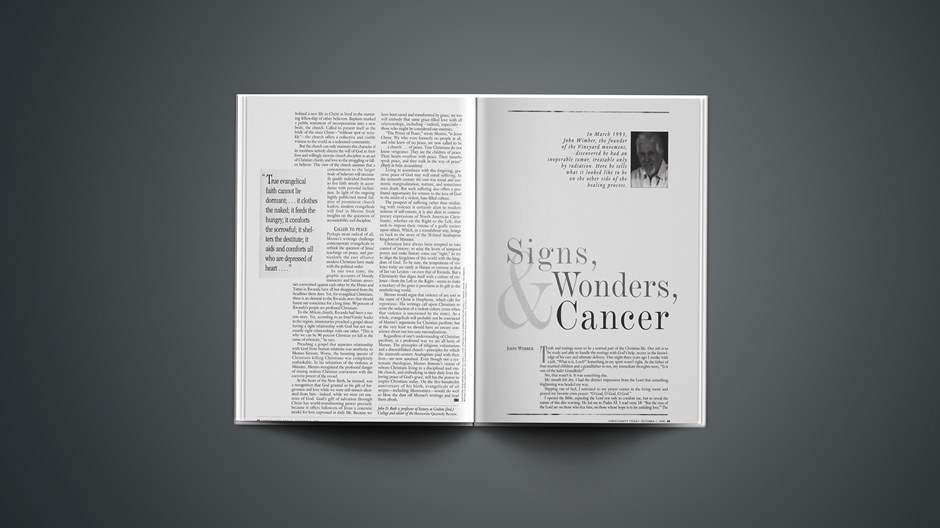 Signs, Wonders, and Cancer