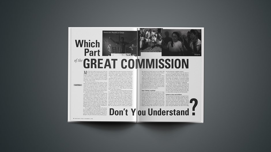 What Part of the Great Commission Don't You Understand?