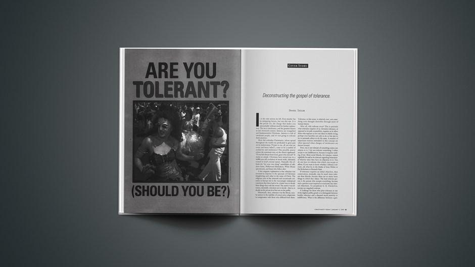 Are you tolerant? (Should you be?)