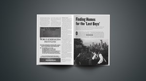 Finding Homes for the Lost Boys Finding Homes for the Lost Boys
