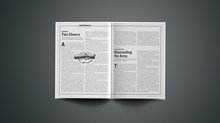 Editorial: Two Cheers Editorial: Two Cheers