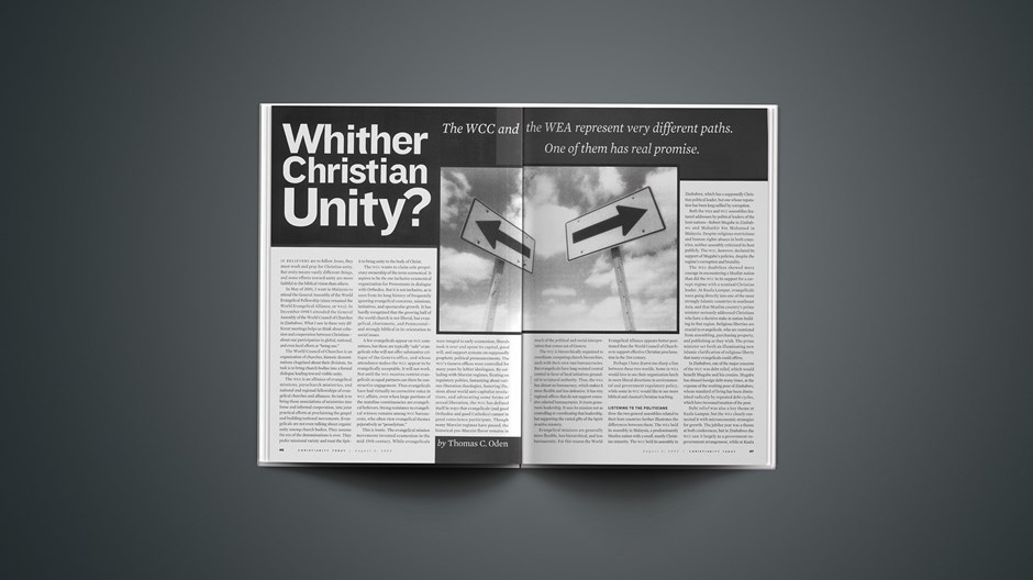 Whither Christian Unity?