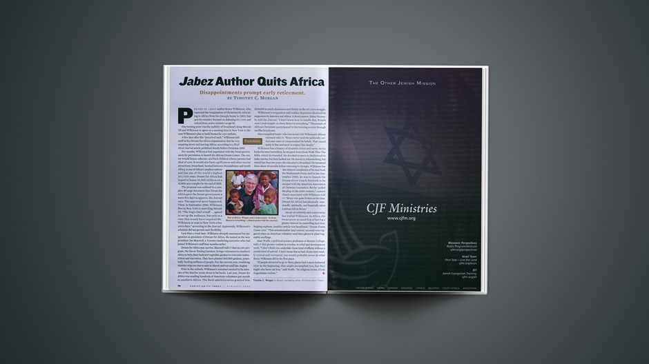 <em>Jabez</em> Author Quits Africa