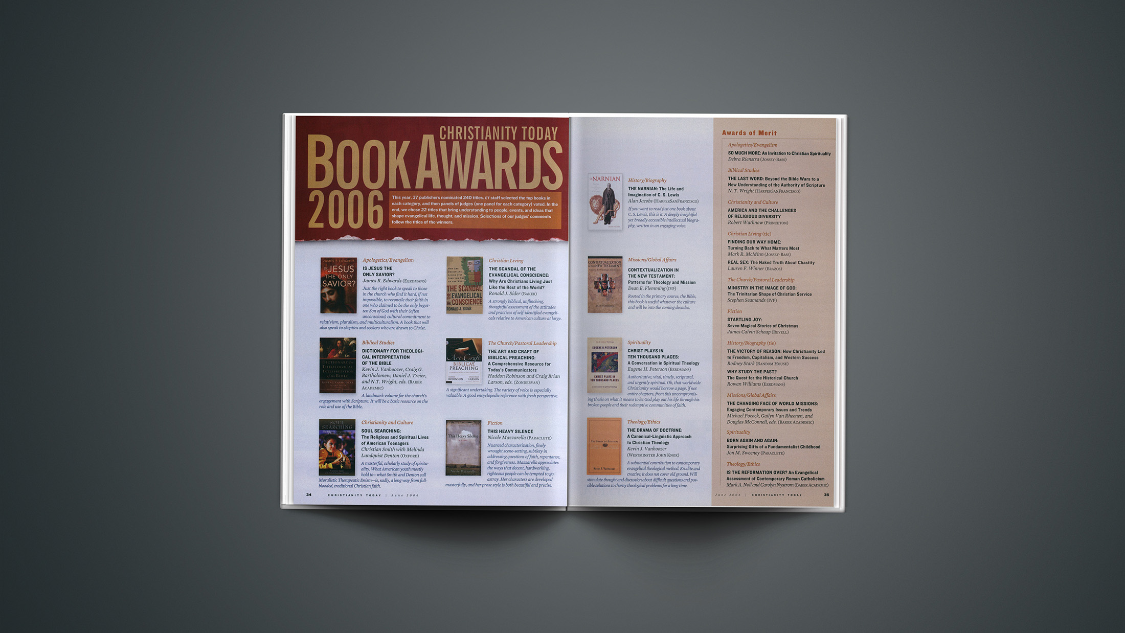 2006 Christianity Today Book Awards | Christianity Today