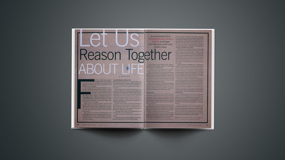 Let Us Reason Together About Life