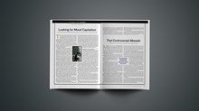 Editorial: Looking for Moral Capitalism Editorial: Looking for Moral Capitalism