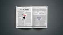Editorial: Who Do You Think You Are? Editorial: Who Do You Think You Are?