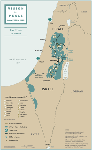 Límites propuestos de Israel